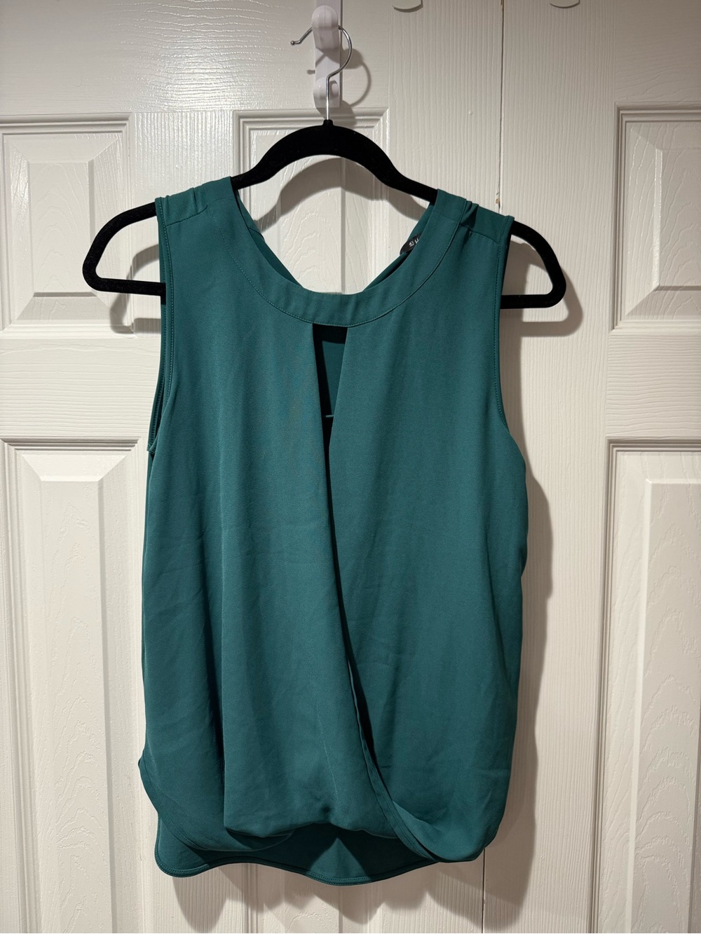 41 Hawthorn Teal Draped Sleeveless Blouse